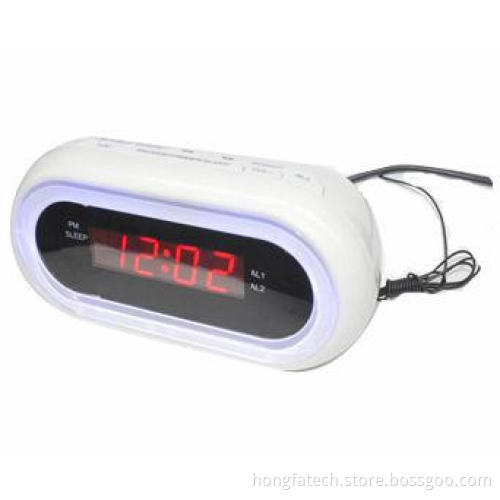 0.6 Inches LED Pll Alarm Clock Radio with Dim Light (HF-1205)